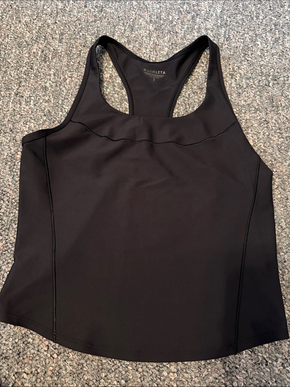 Athleta Black Racerback Performance Tank Top